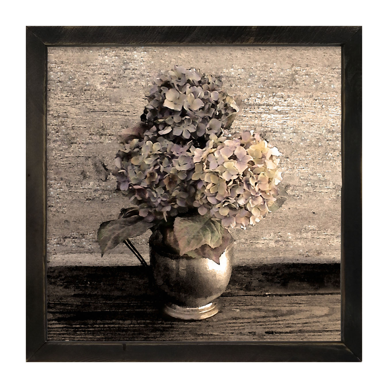 Blue Hydrangeas - Framed art