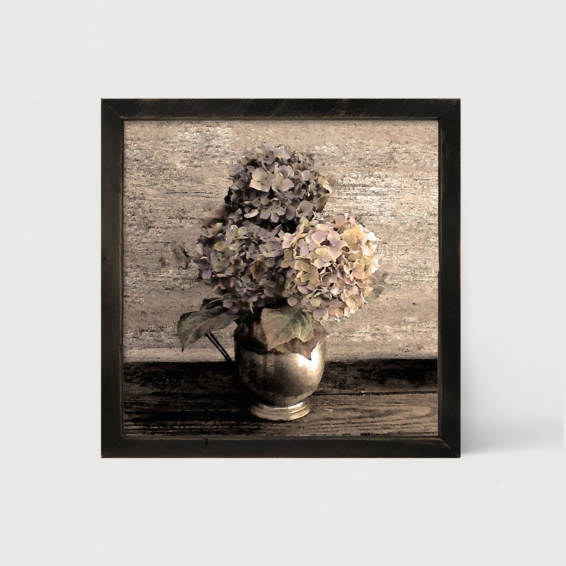 Blue Hydrangeas - Framed art