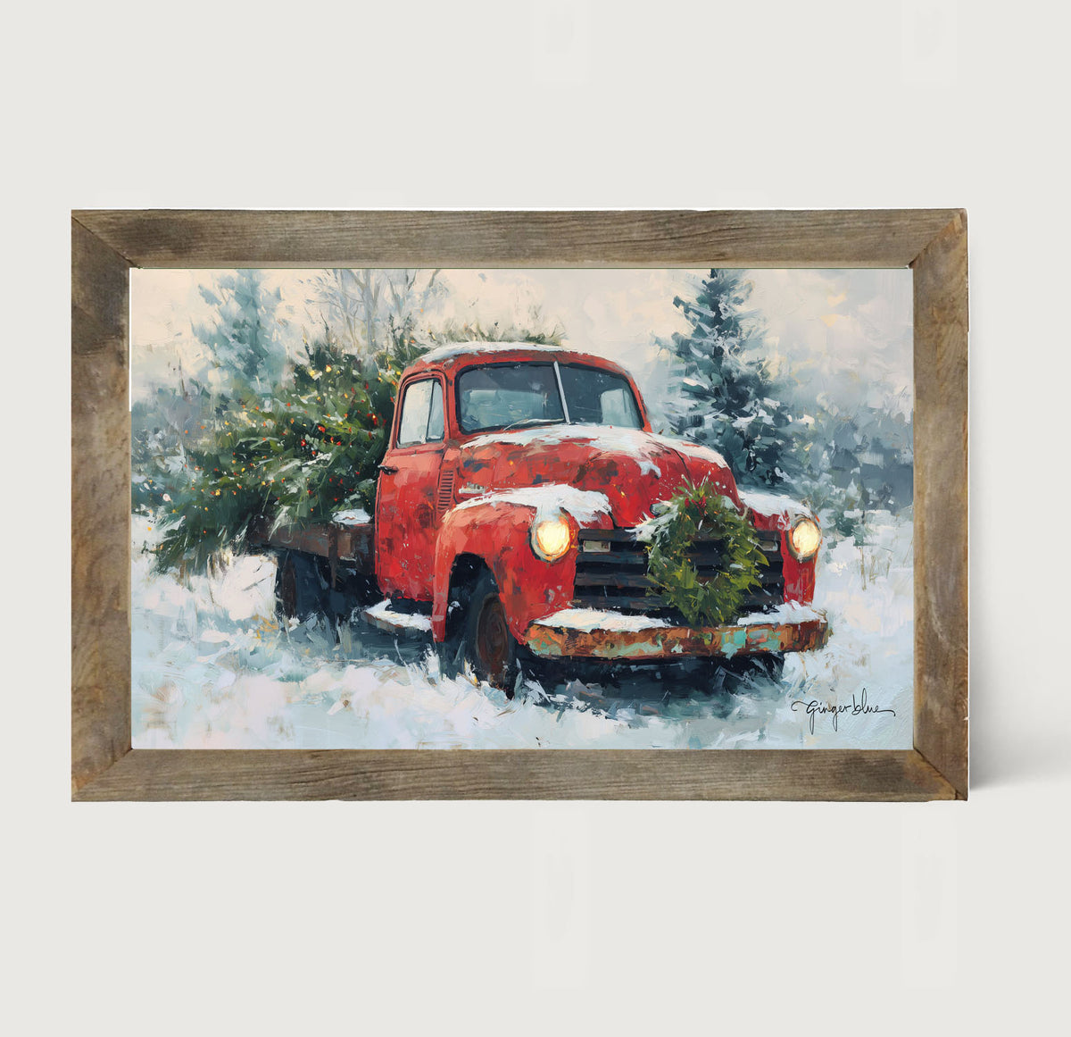 Red Christmas Truck