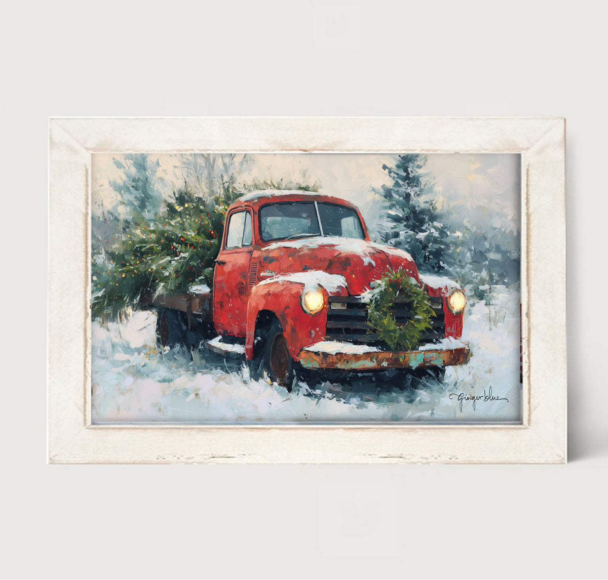 Red Christmas Truck