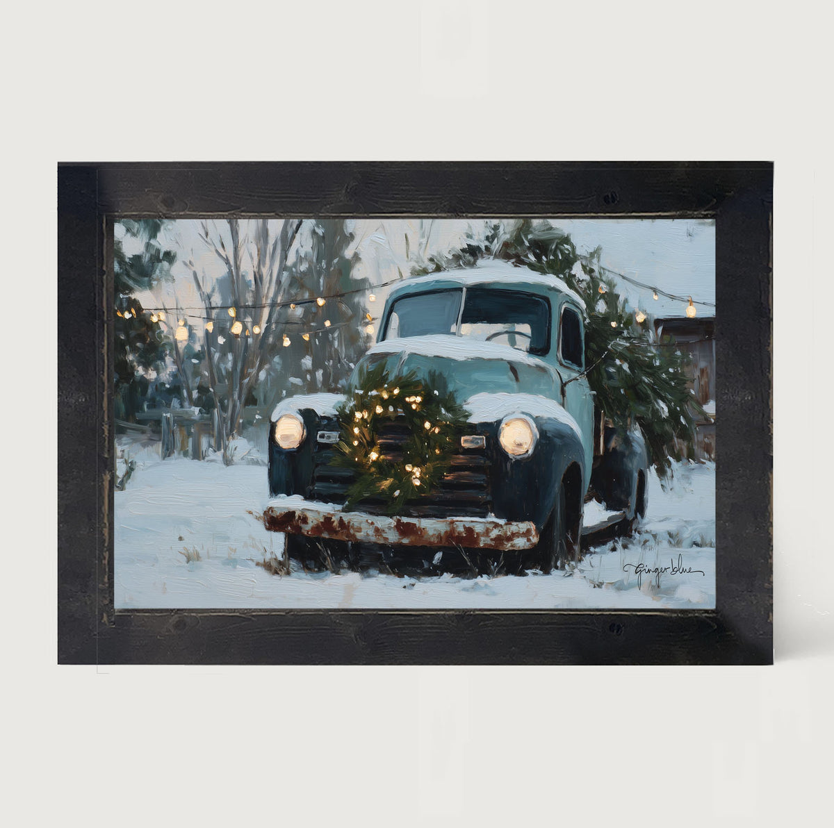 Farm Truck at Christmas Time