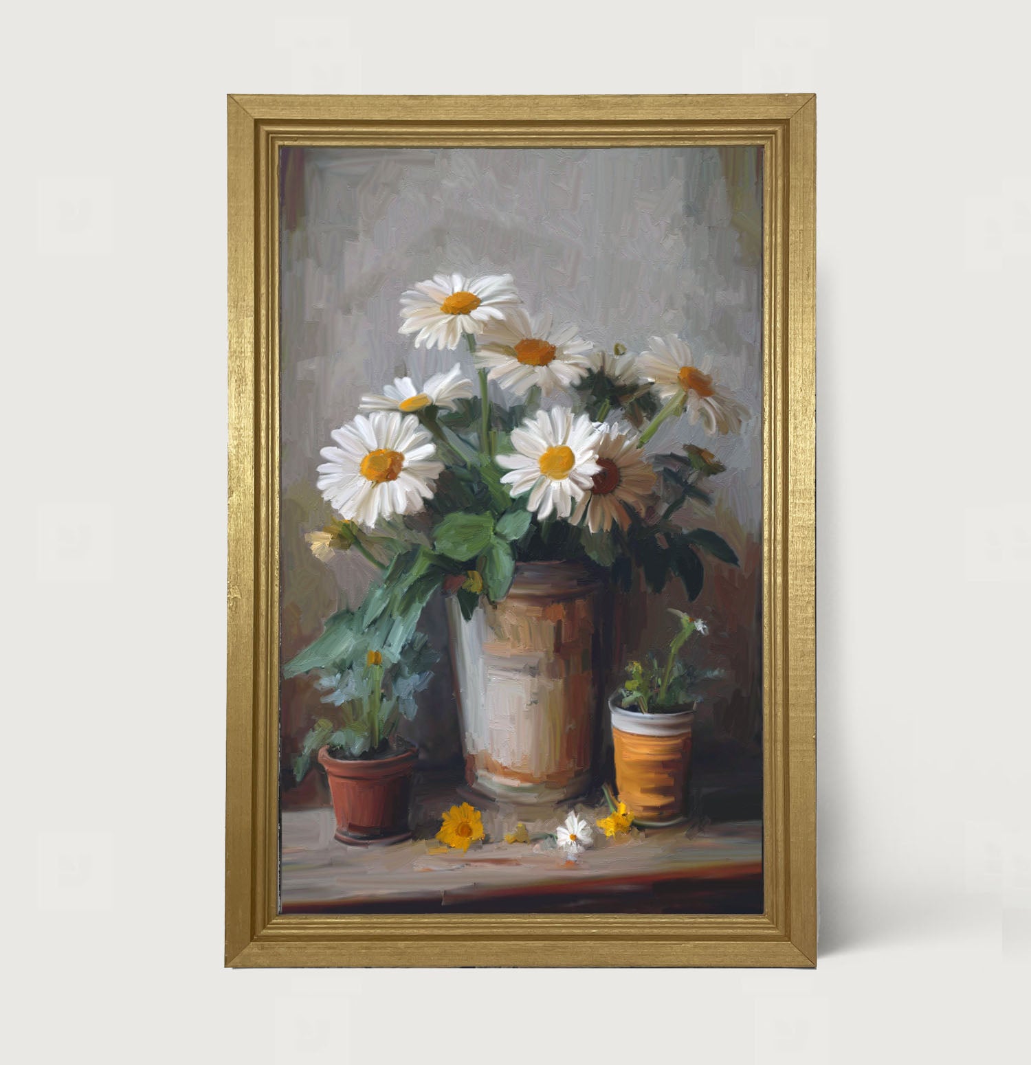 Rustic Daisies - Framed Art