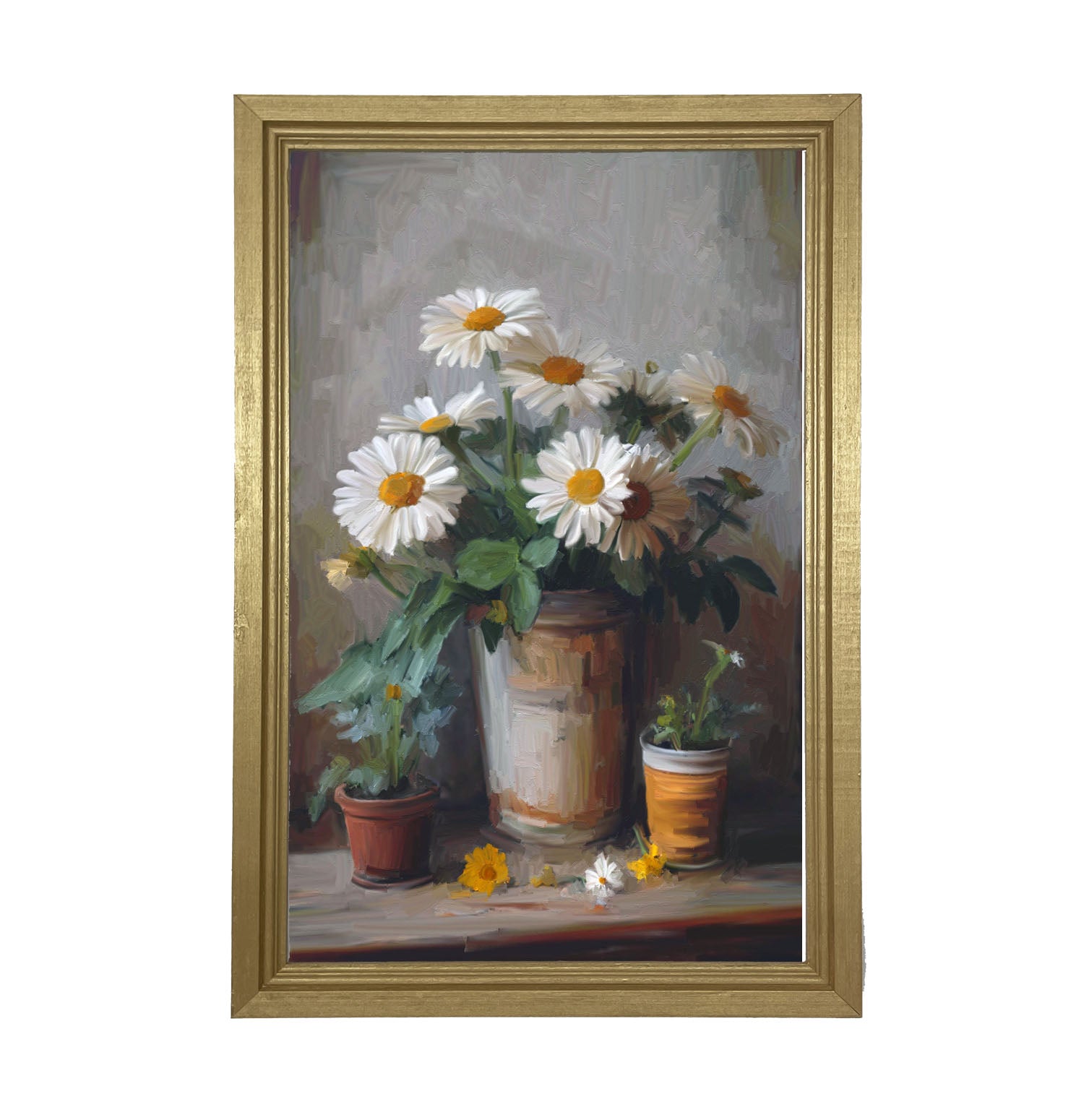 Rustic Daisies - Framed Art