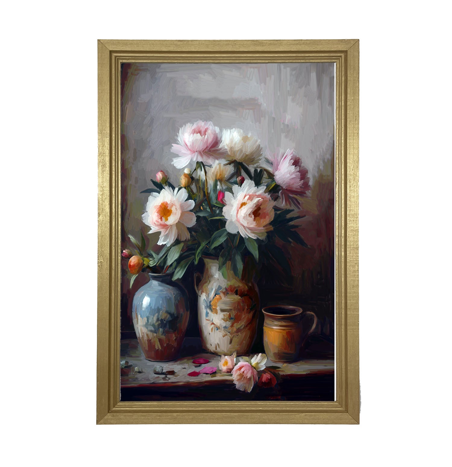 Rustic Flowers - Framed Art