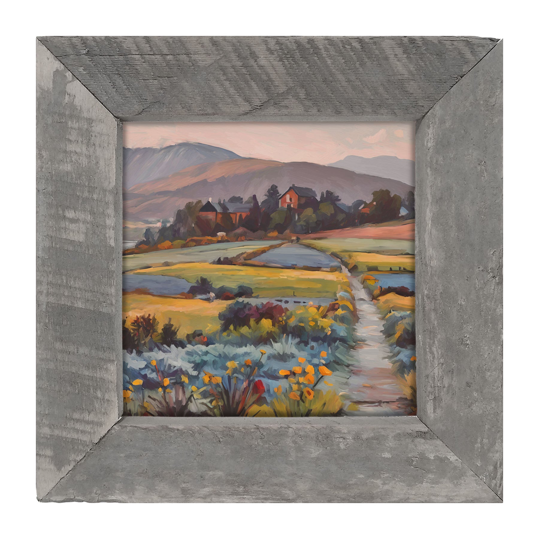 Farmhouse Path - Framed art
