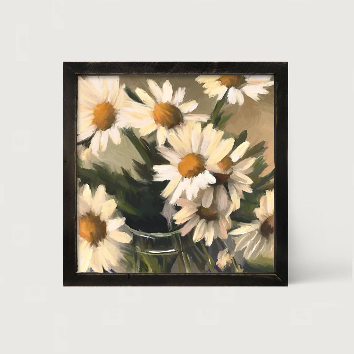 Glass Vase of Daisies