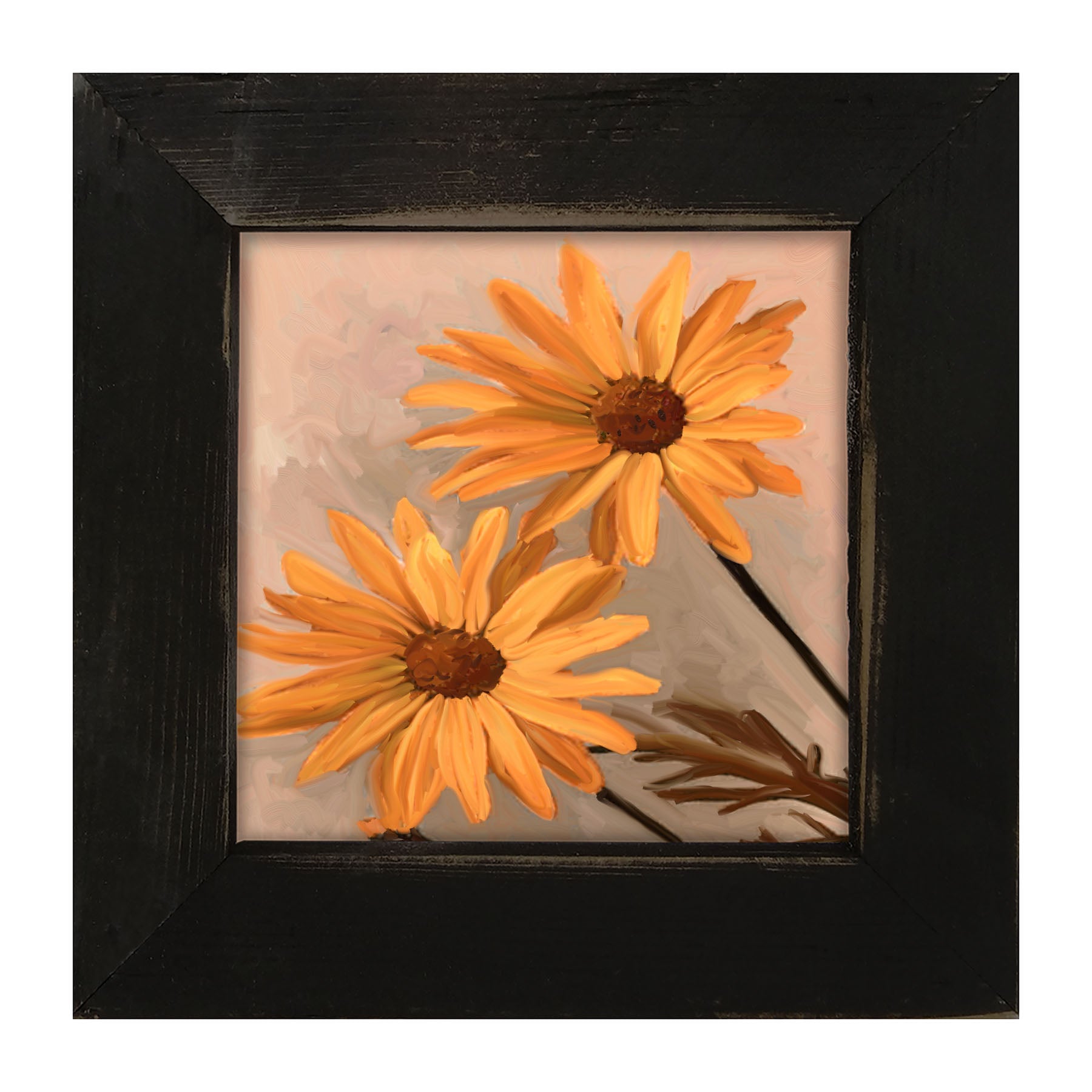 Two Daisies - Framed art