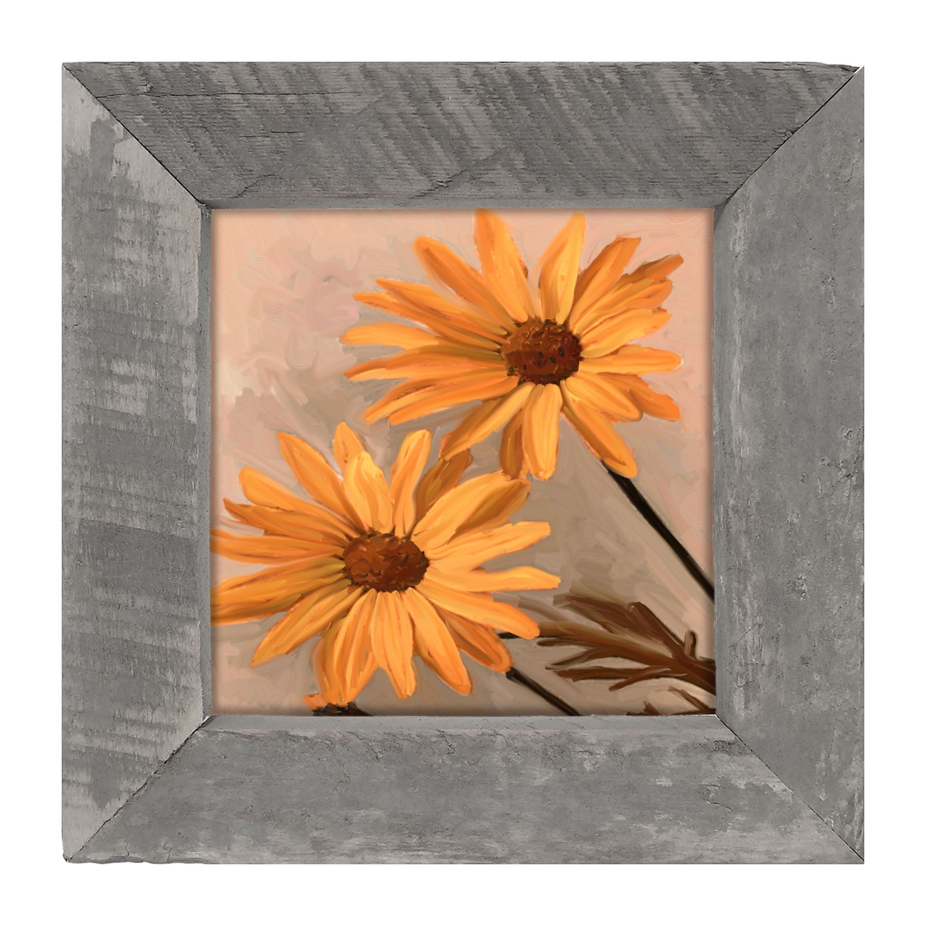 Two Daisies - Framed art
