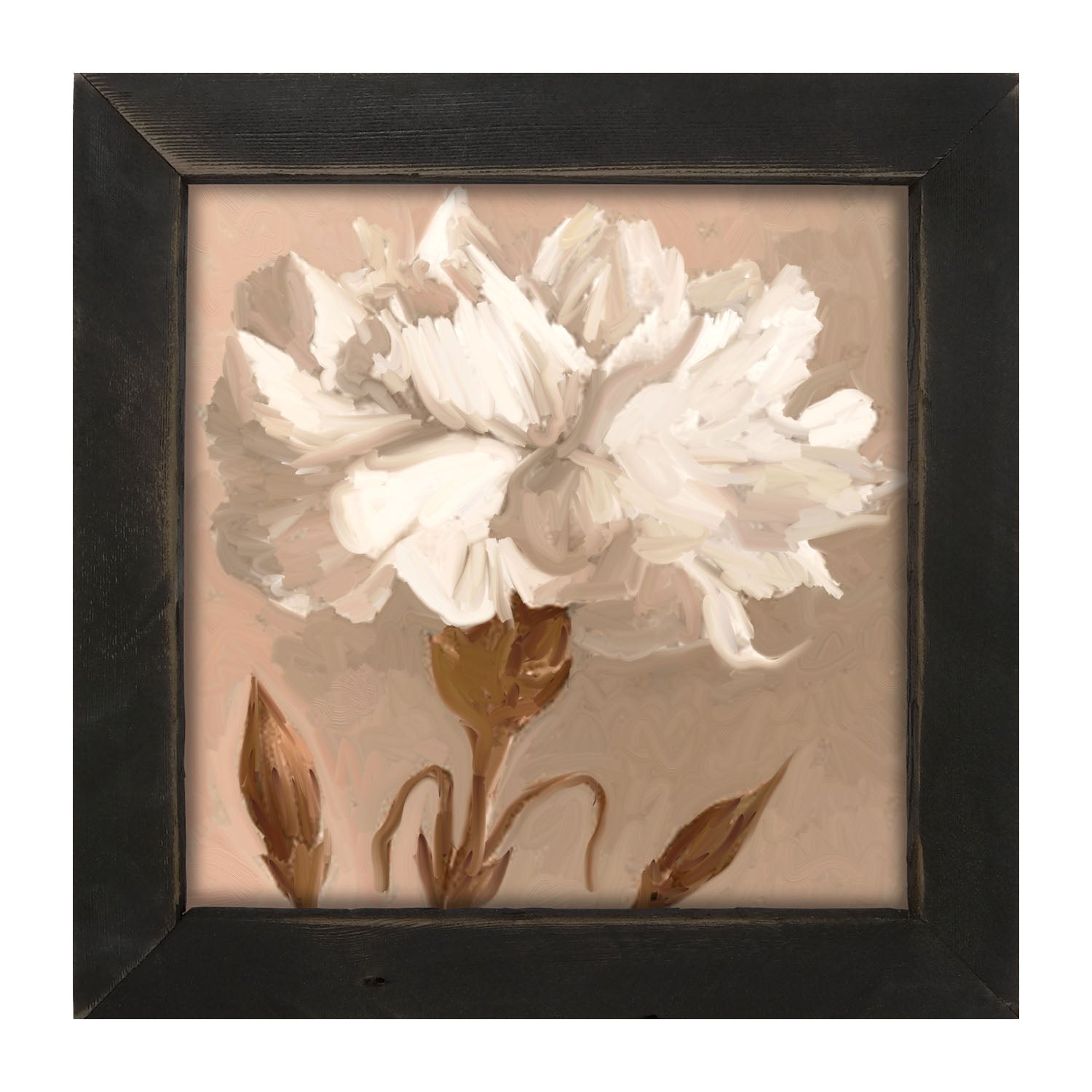 White Carnation - Framed art