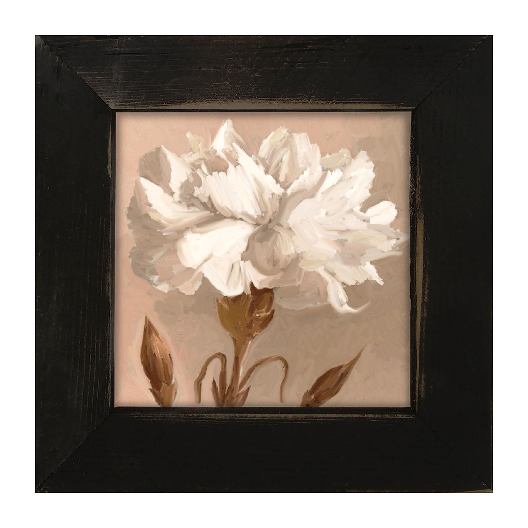 White Carnation - Framed art