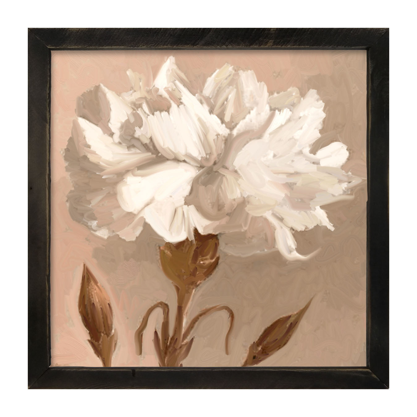 White Carnation - Framed art