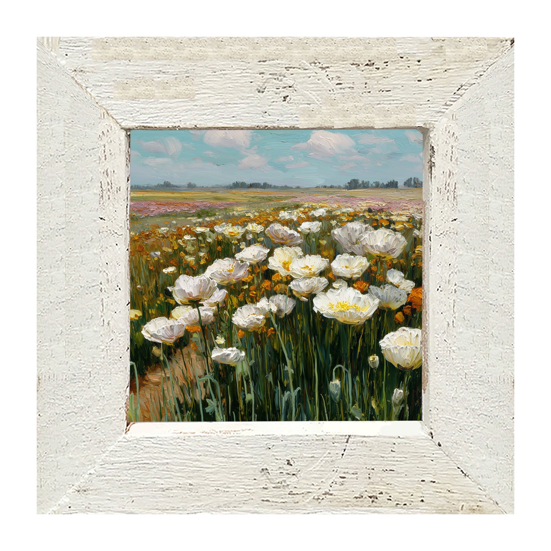 Country Fields of Wildflowers - Framed Art