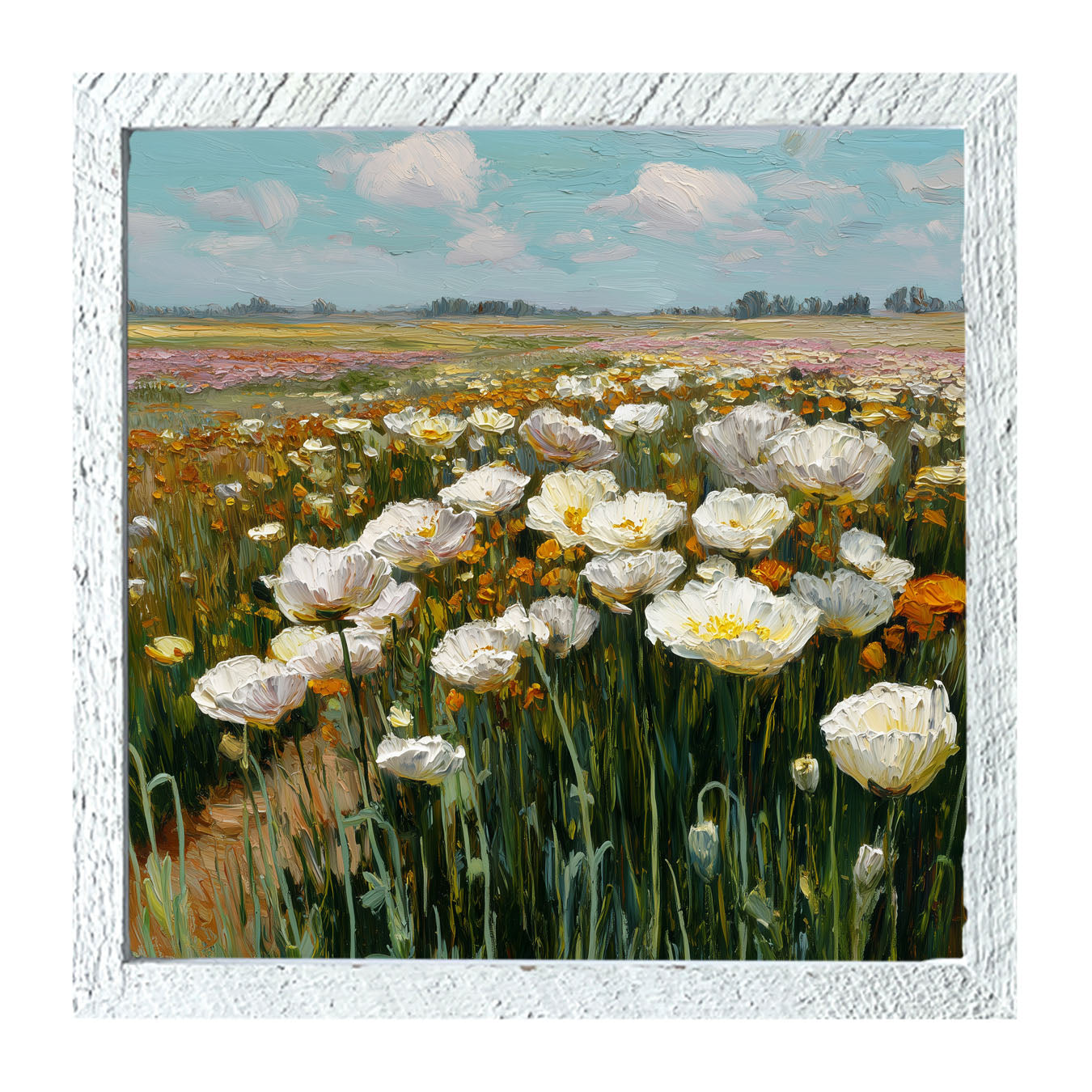 Country Fields of Wildflowers - Framed Art