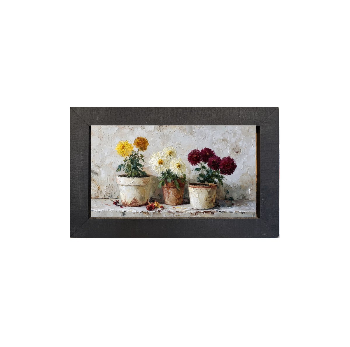 Floral Still Life - Fall Mums - Framed Art