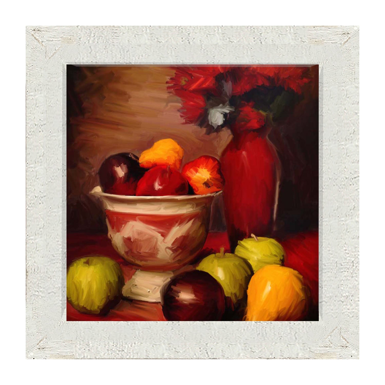 Red Vase - Framed art
