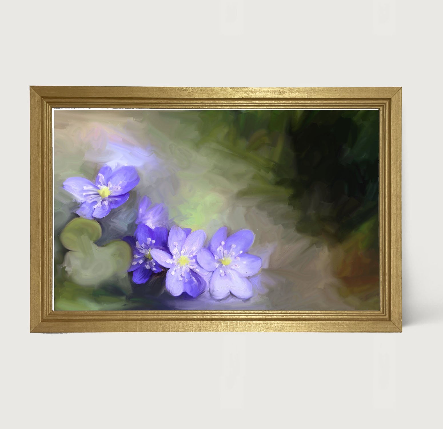 Purple Blooms - Framed art