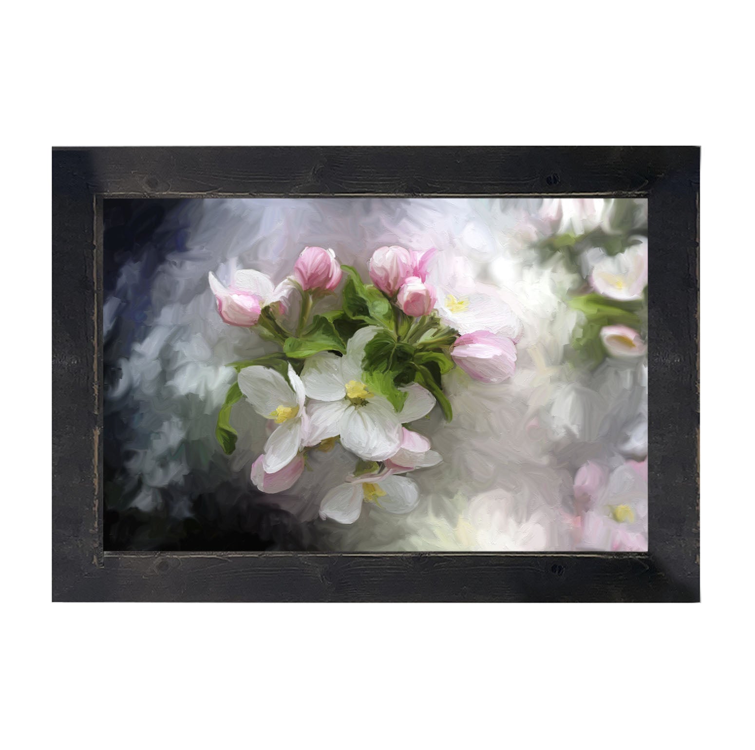 White and Pink Blooms- Framed art