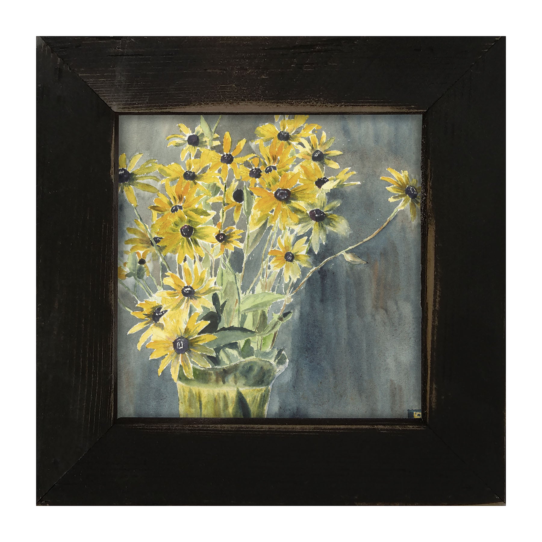 Watercolor Black Eyed Susans - Framed art