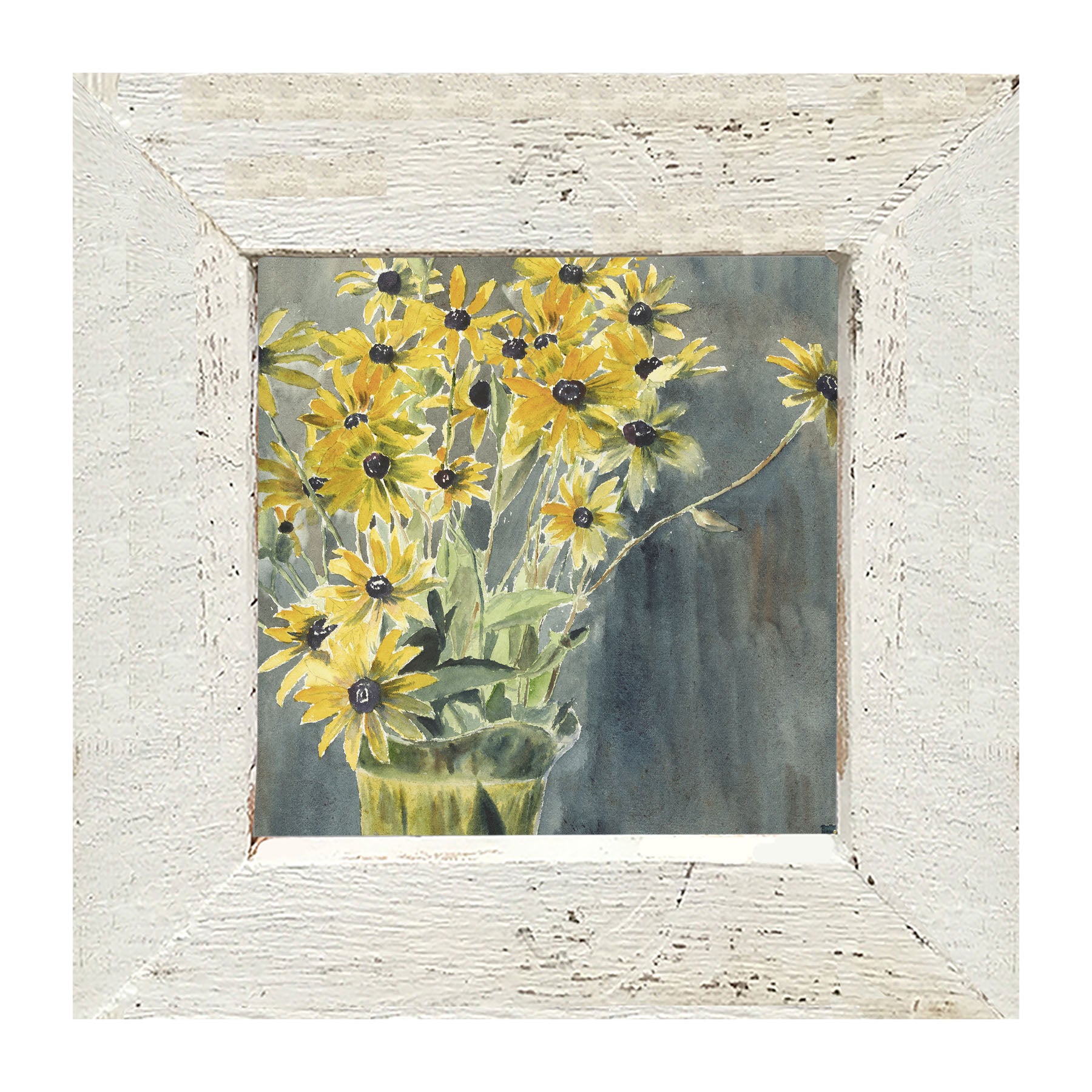 Watercolor Black Eyed Susans - Framed art