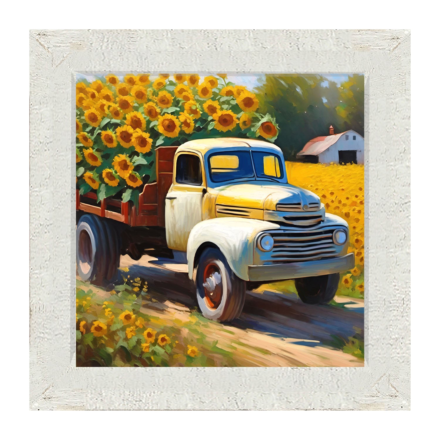 Sunflowers to market - Framed art