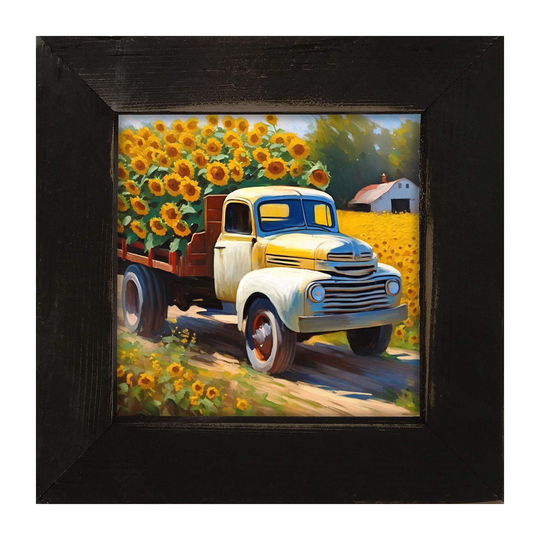 Sunflowers to market - Framed art