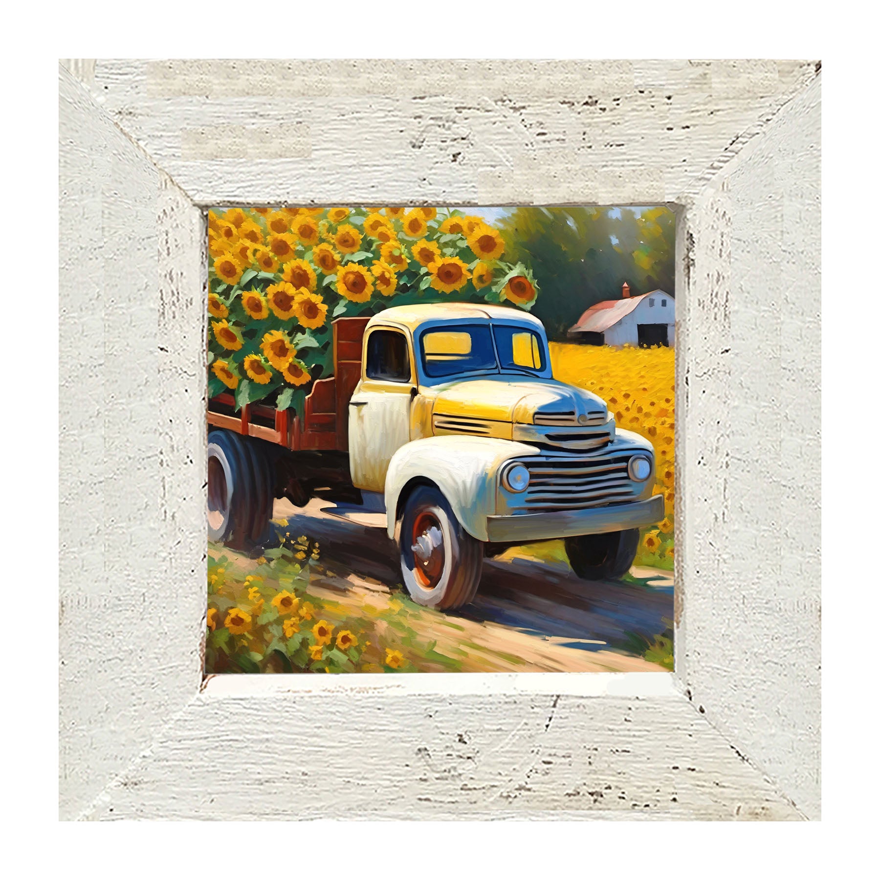 Sunflowers to market - Framed art