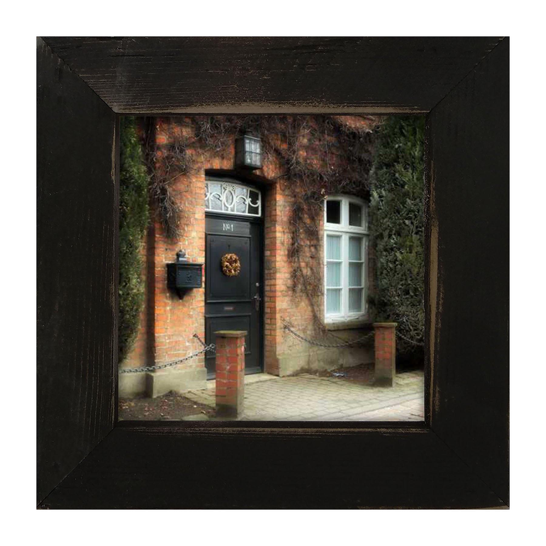 Tuscany Black Door - Framed art