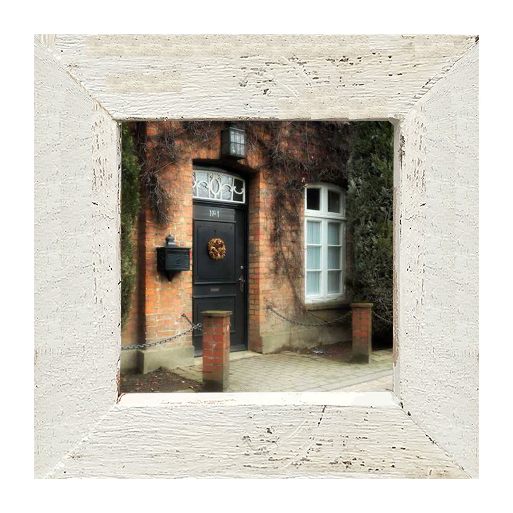 Tuscany Black Door - Framed art