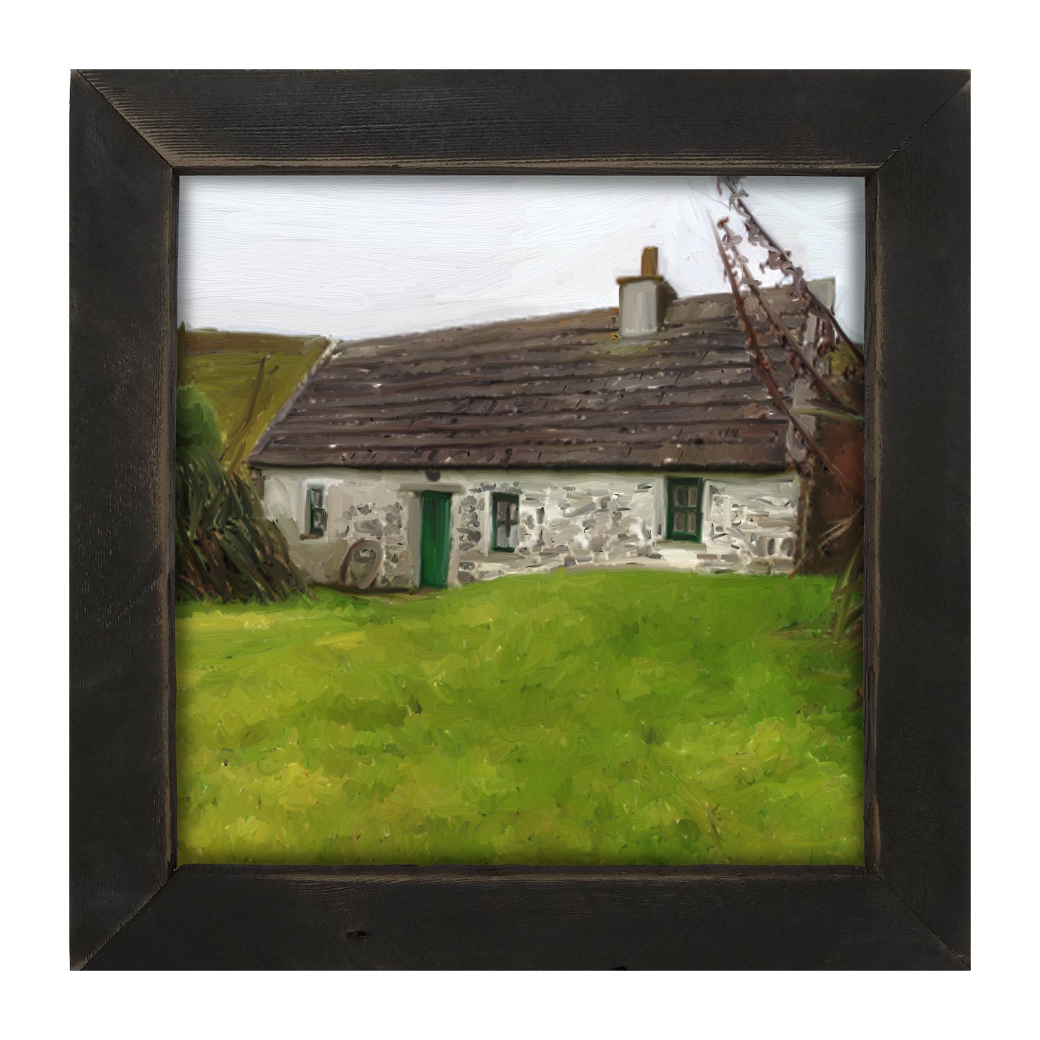 Gray Cottage - Framed art