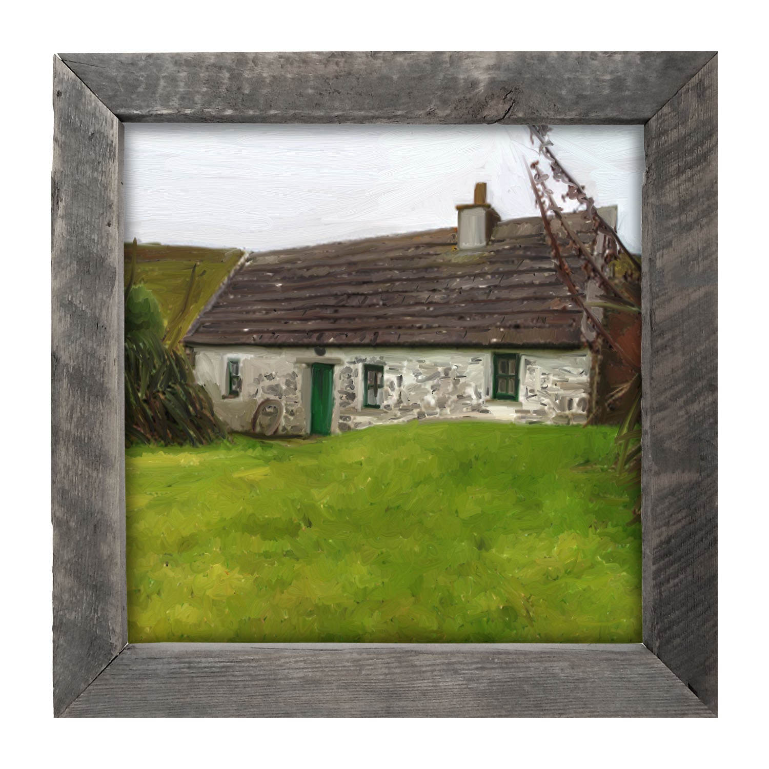 Gray Cottage - Framed art