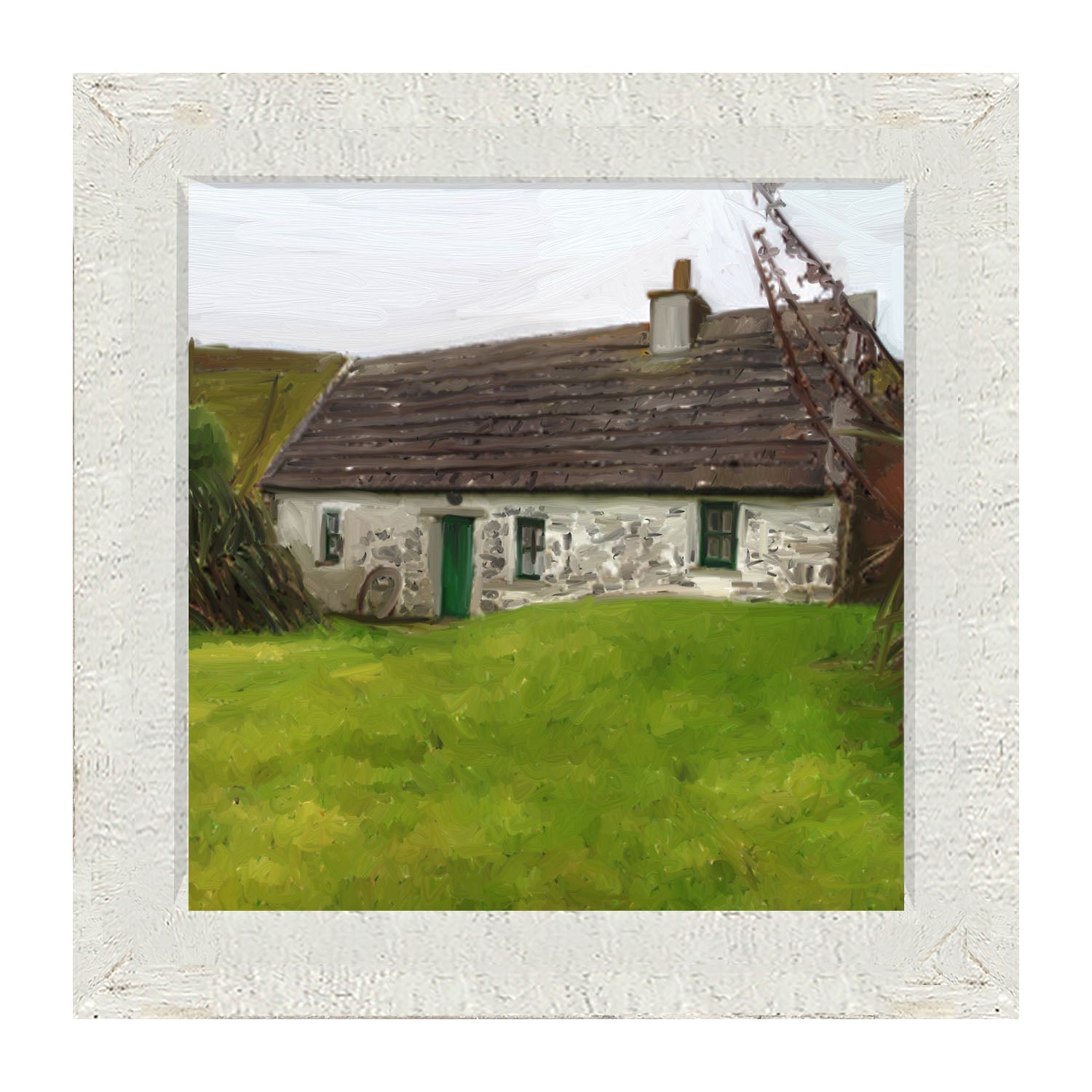 Gray Cottage - Framed art