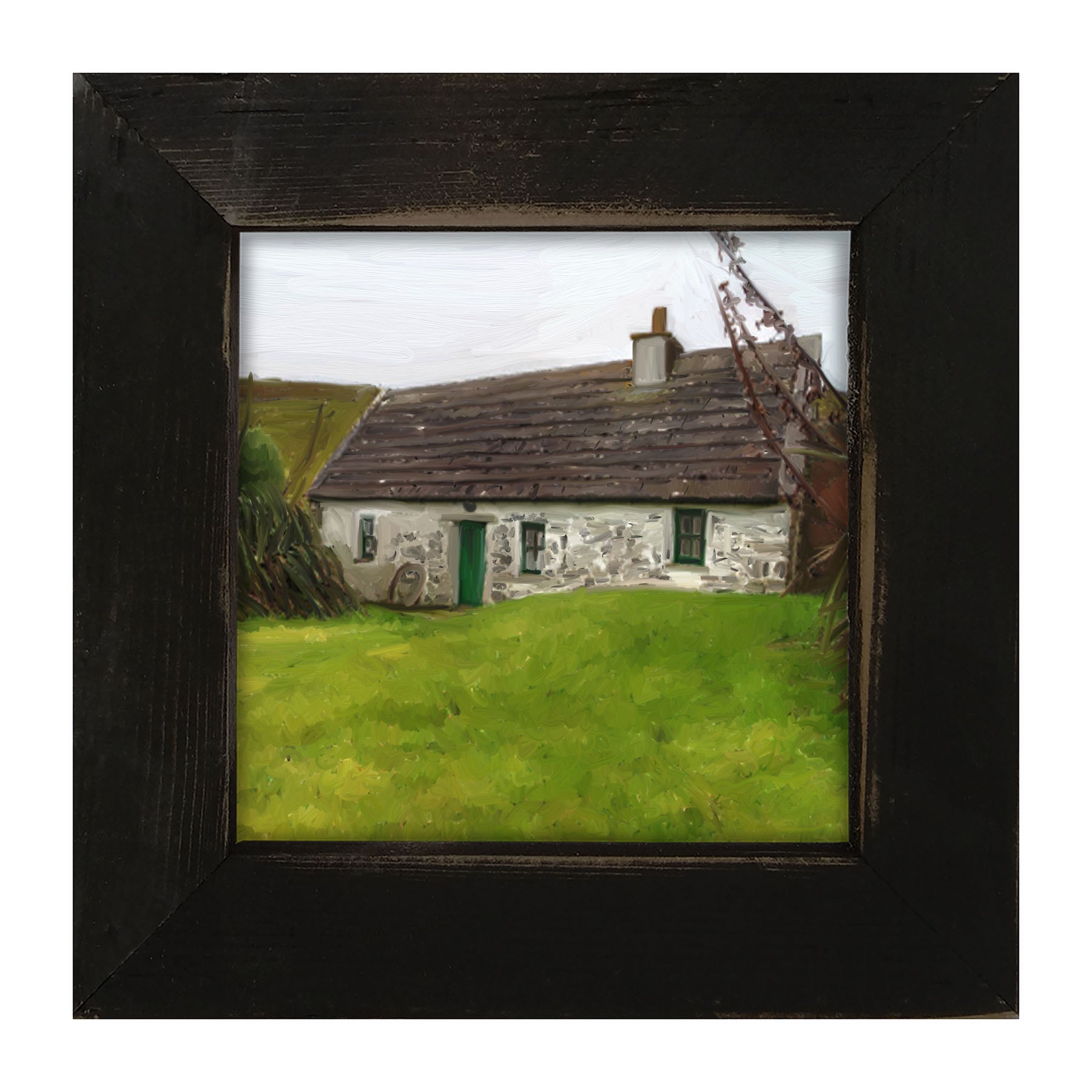 Gray Cottage - Framed art