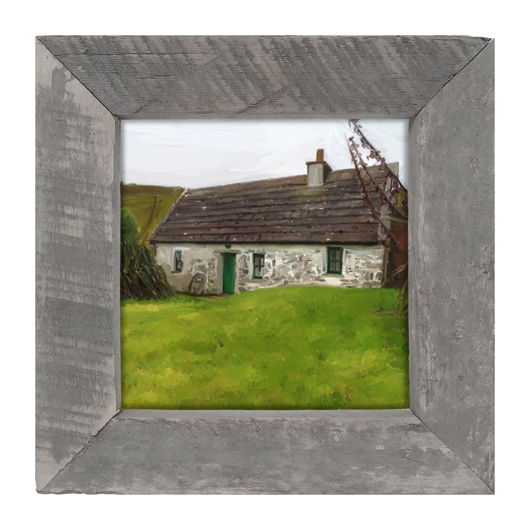 Gray Cottage - Framed art