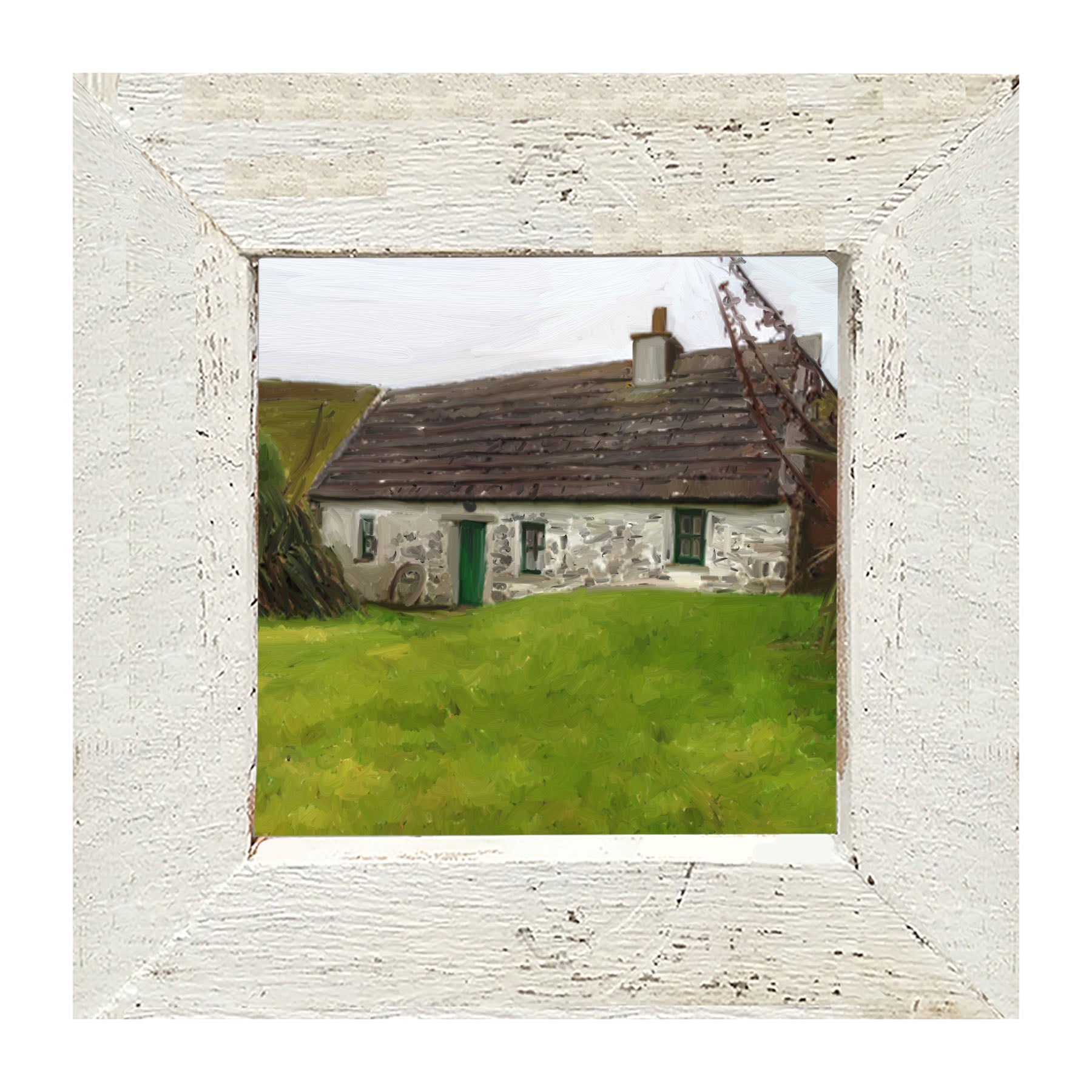 Gray Cottage - Framed art