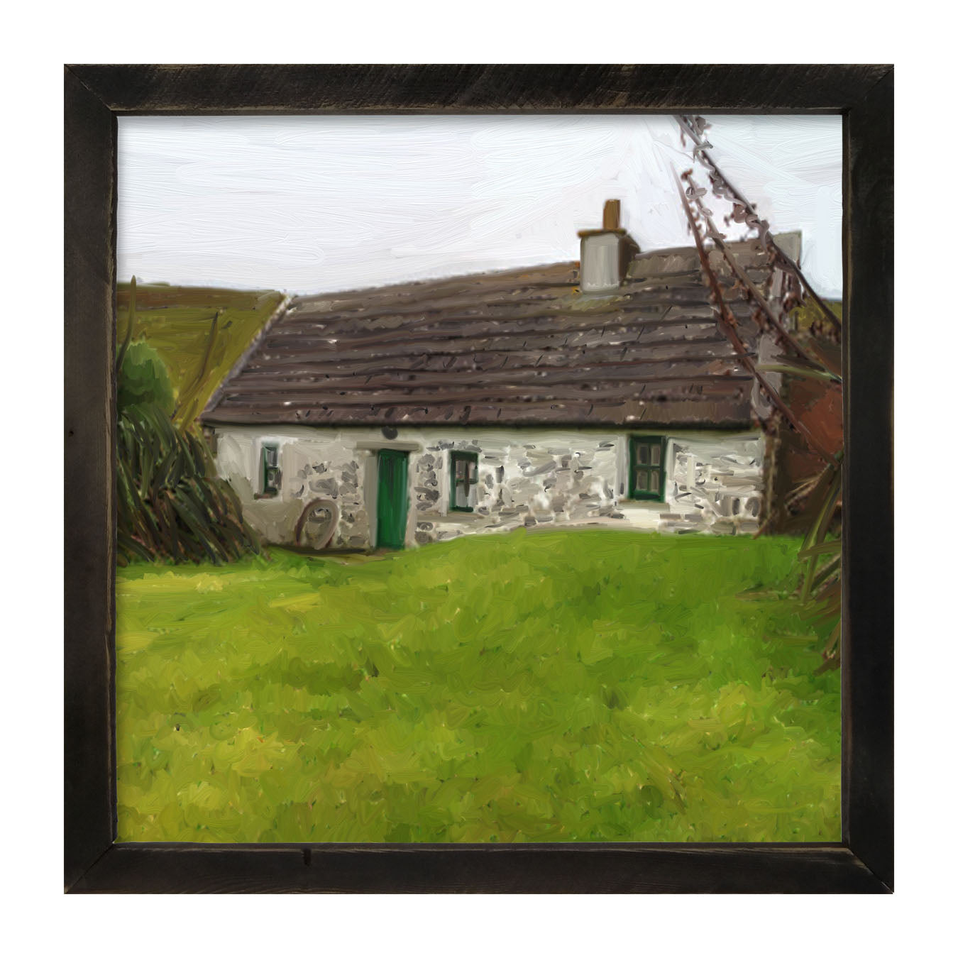 Gray Cottage - Framed art