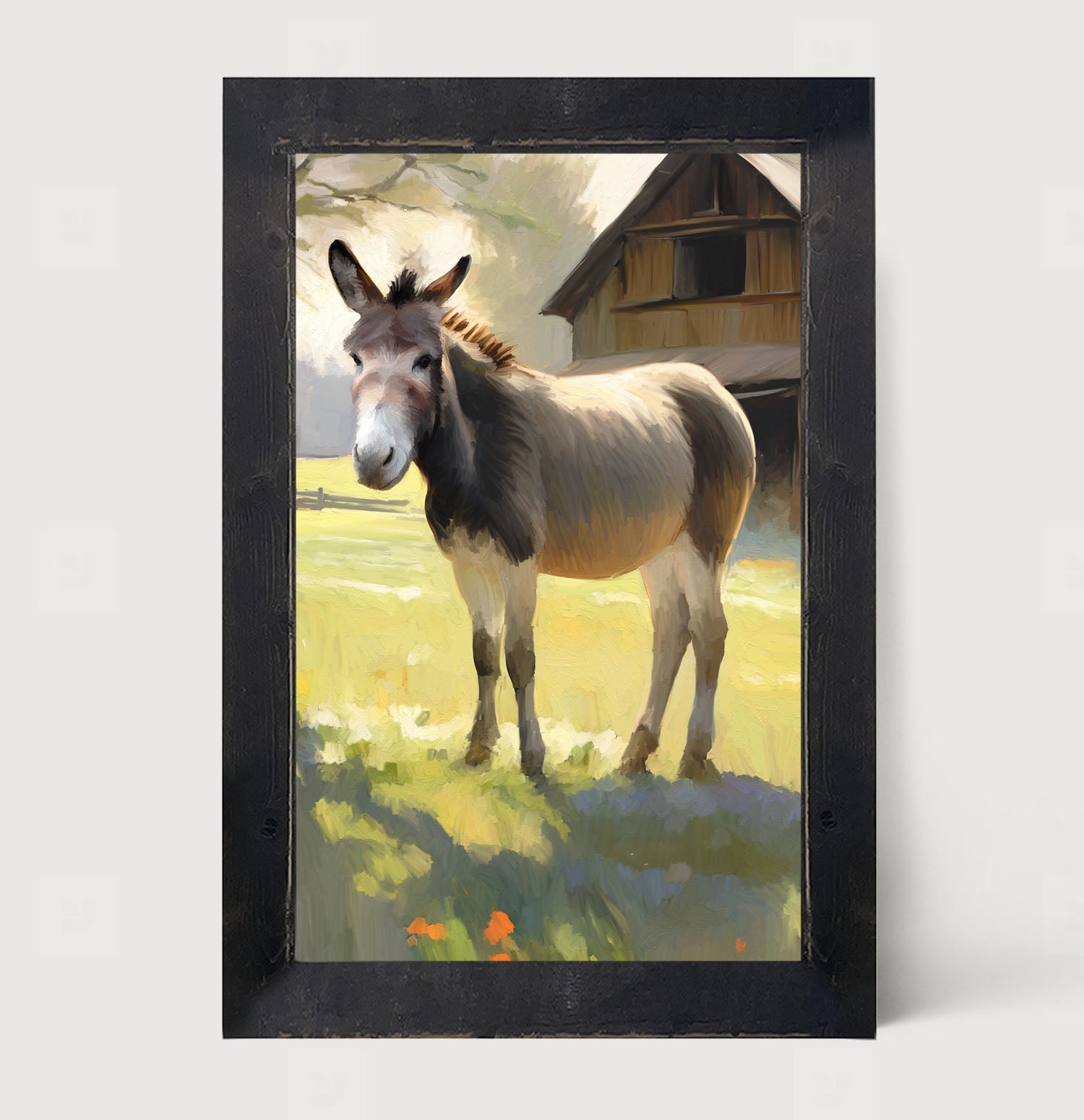 Barn Donkey - Framed Art