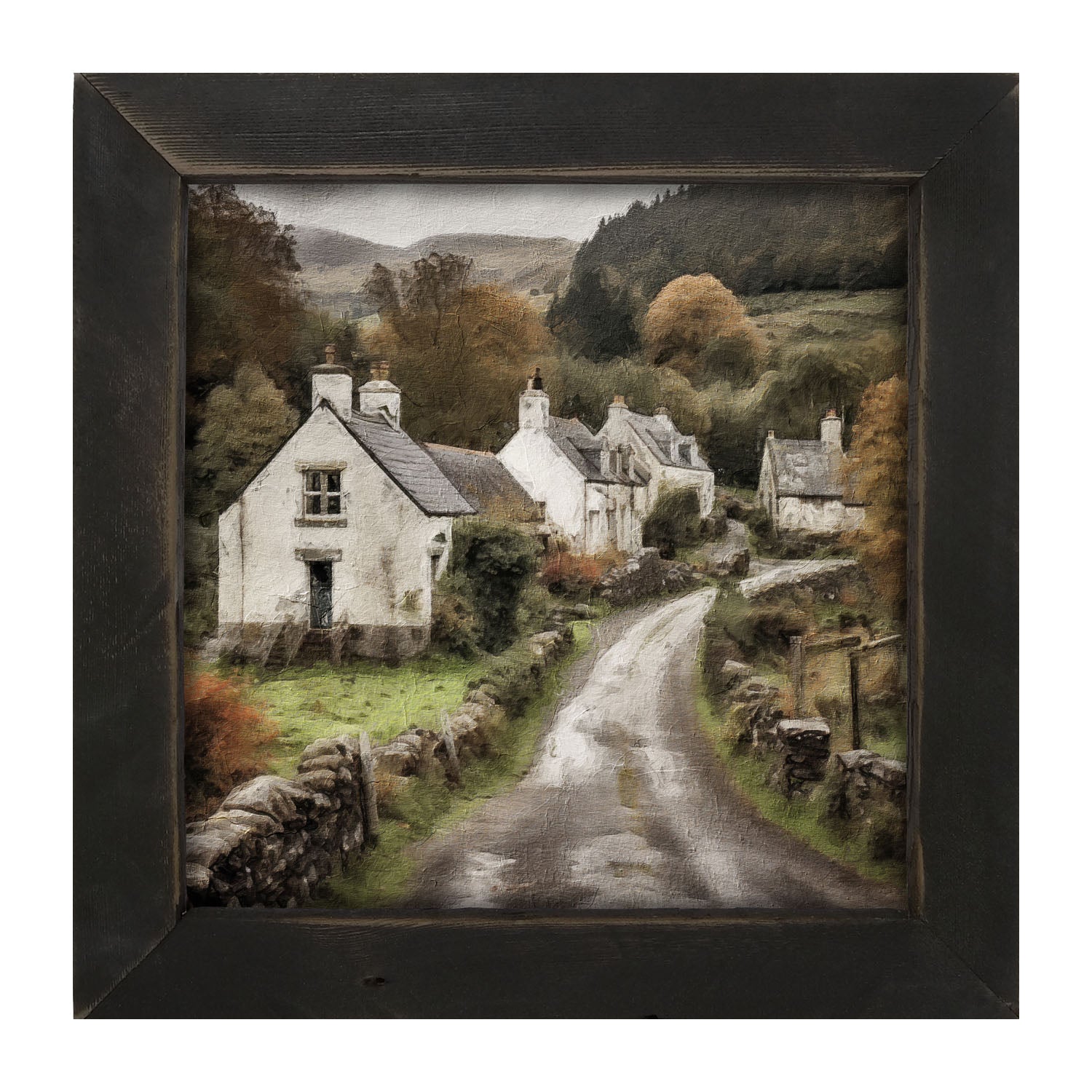 Old Village Road - Framed art