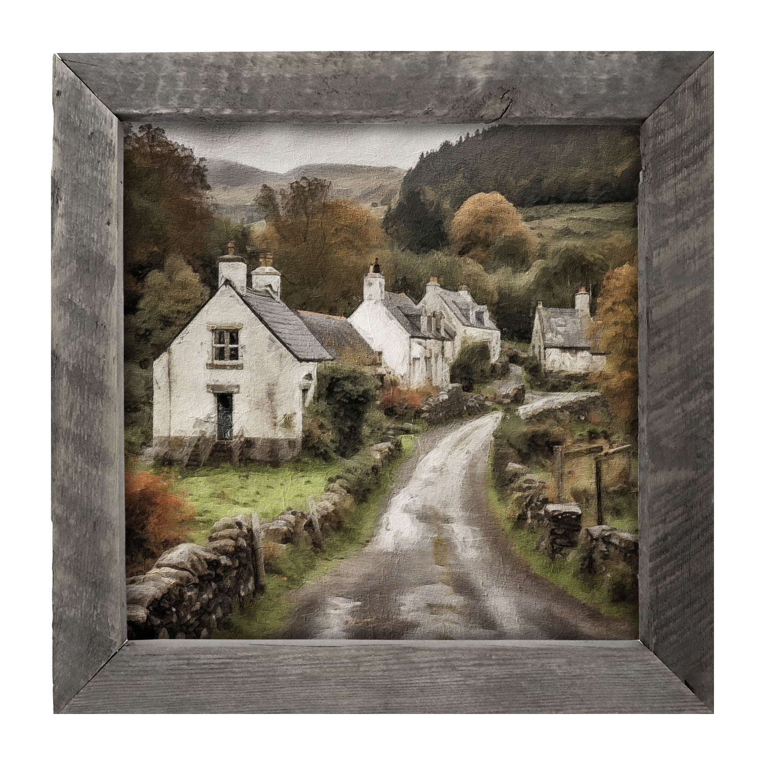 Old Village Road - Framed art