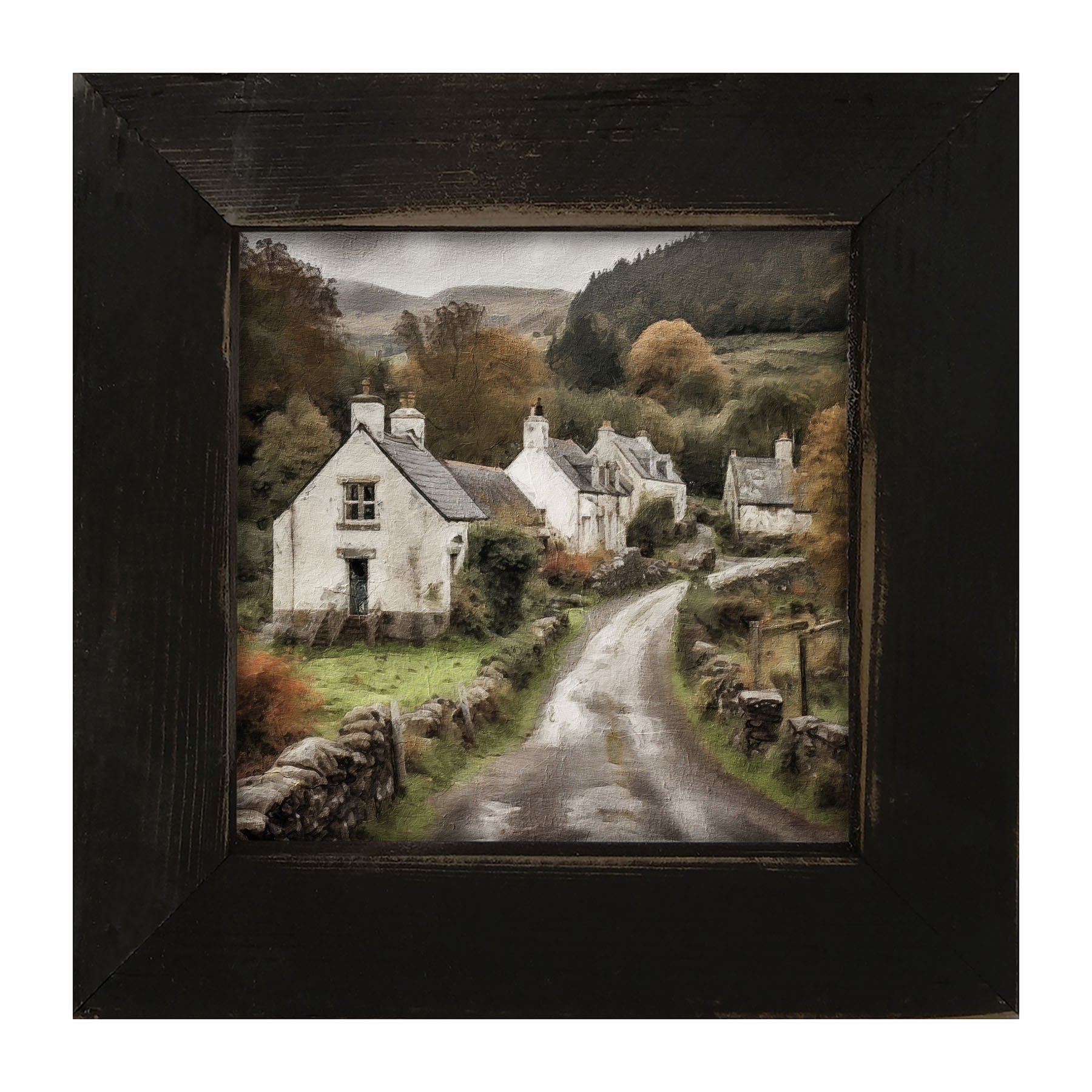 Old Village Road - Framed art