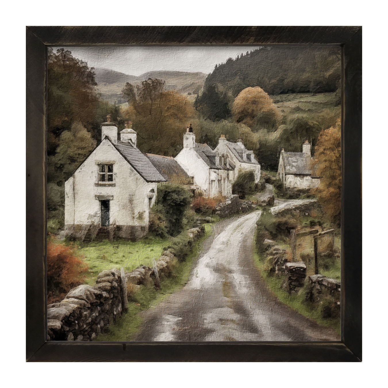 Old Village Road - Framed art