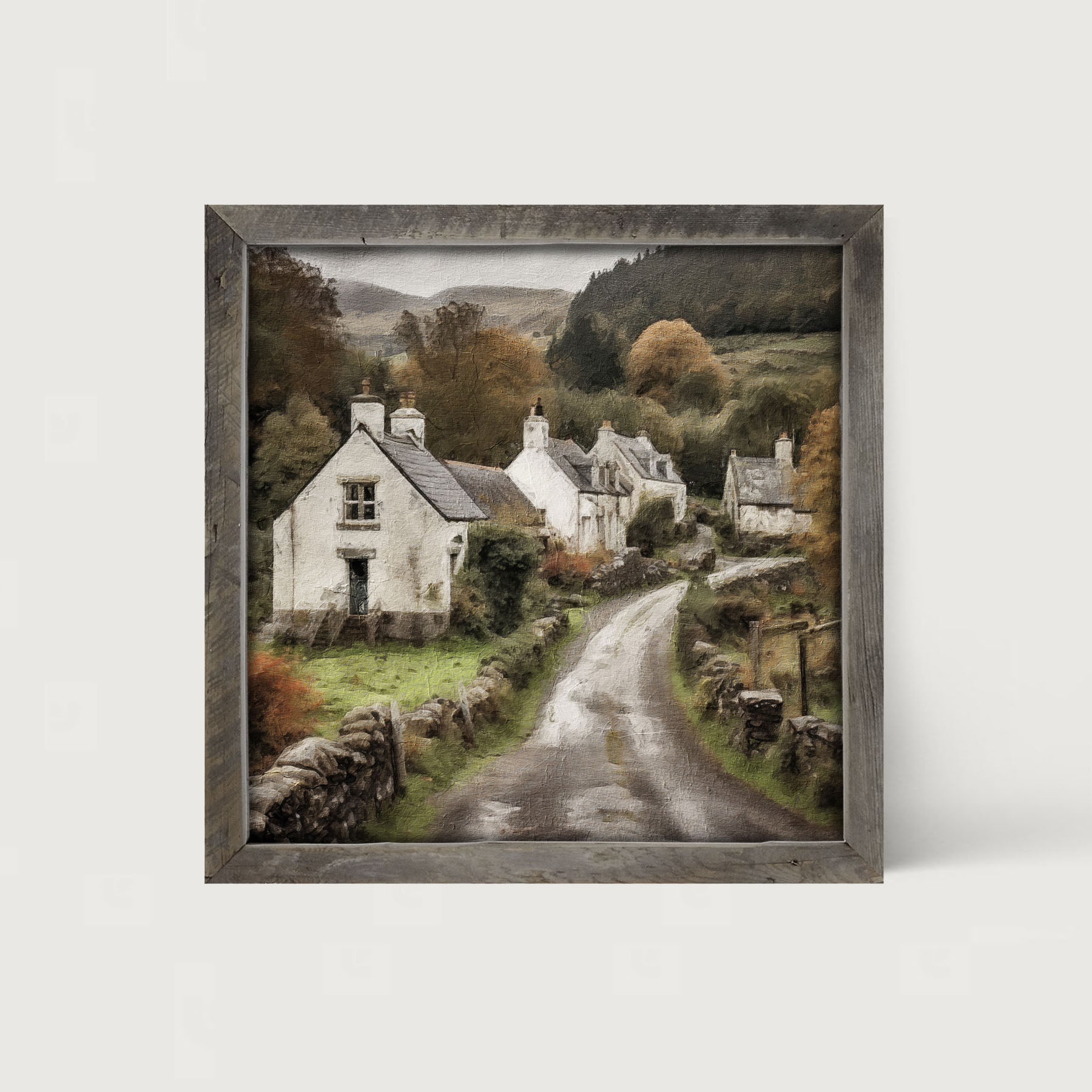 Old Village Road - Framed art