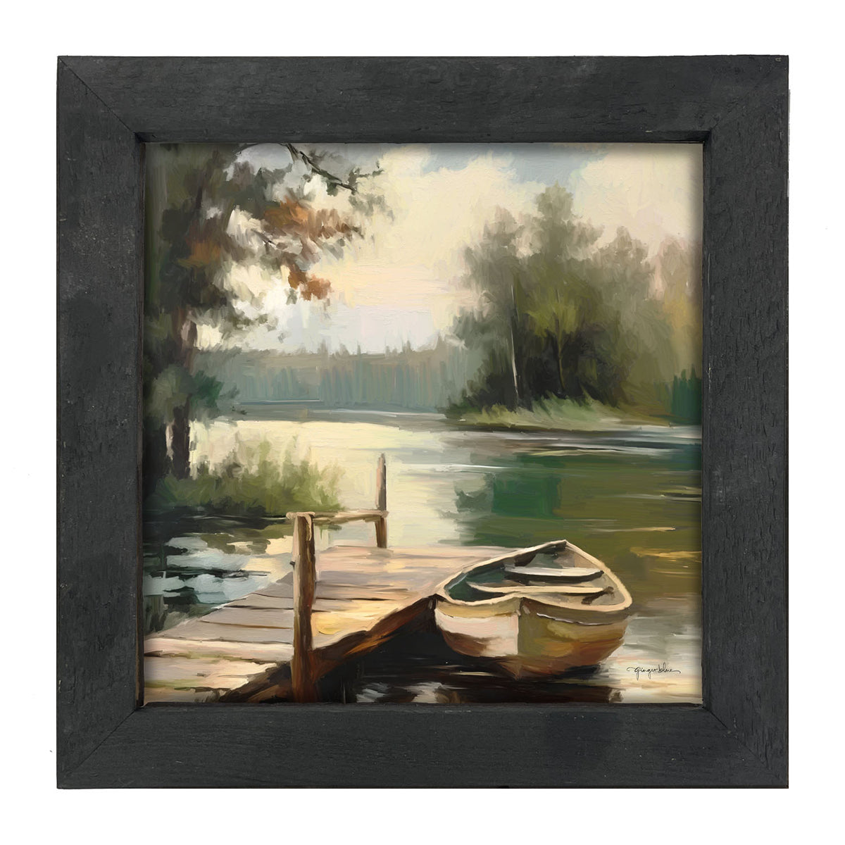 Dockside View - Framed art