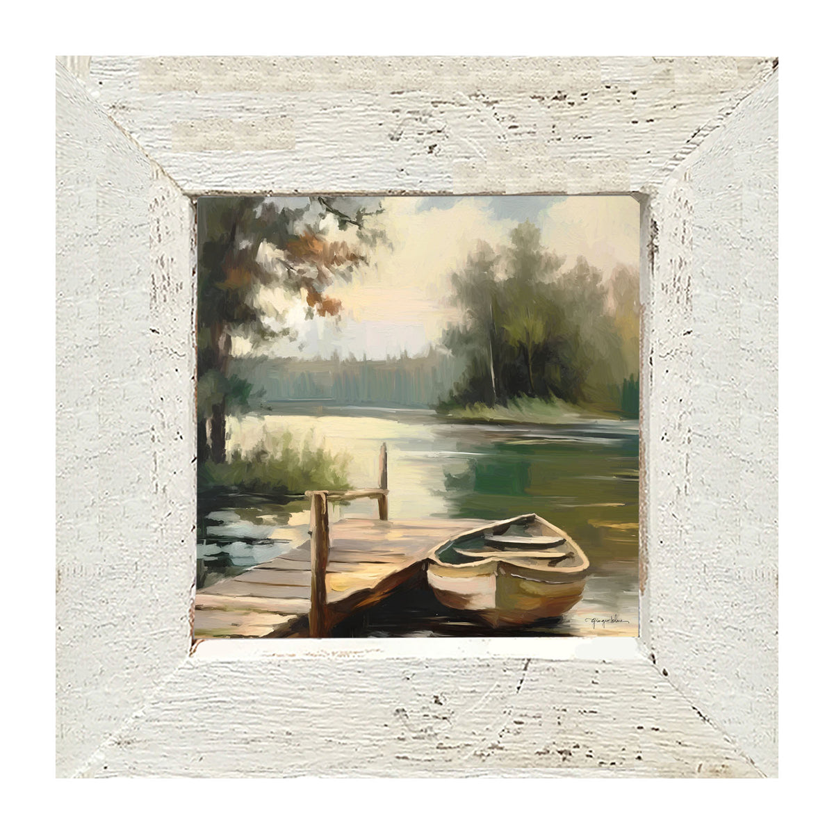 Dockside View - Framed art