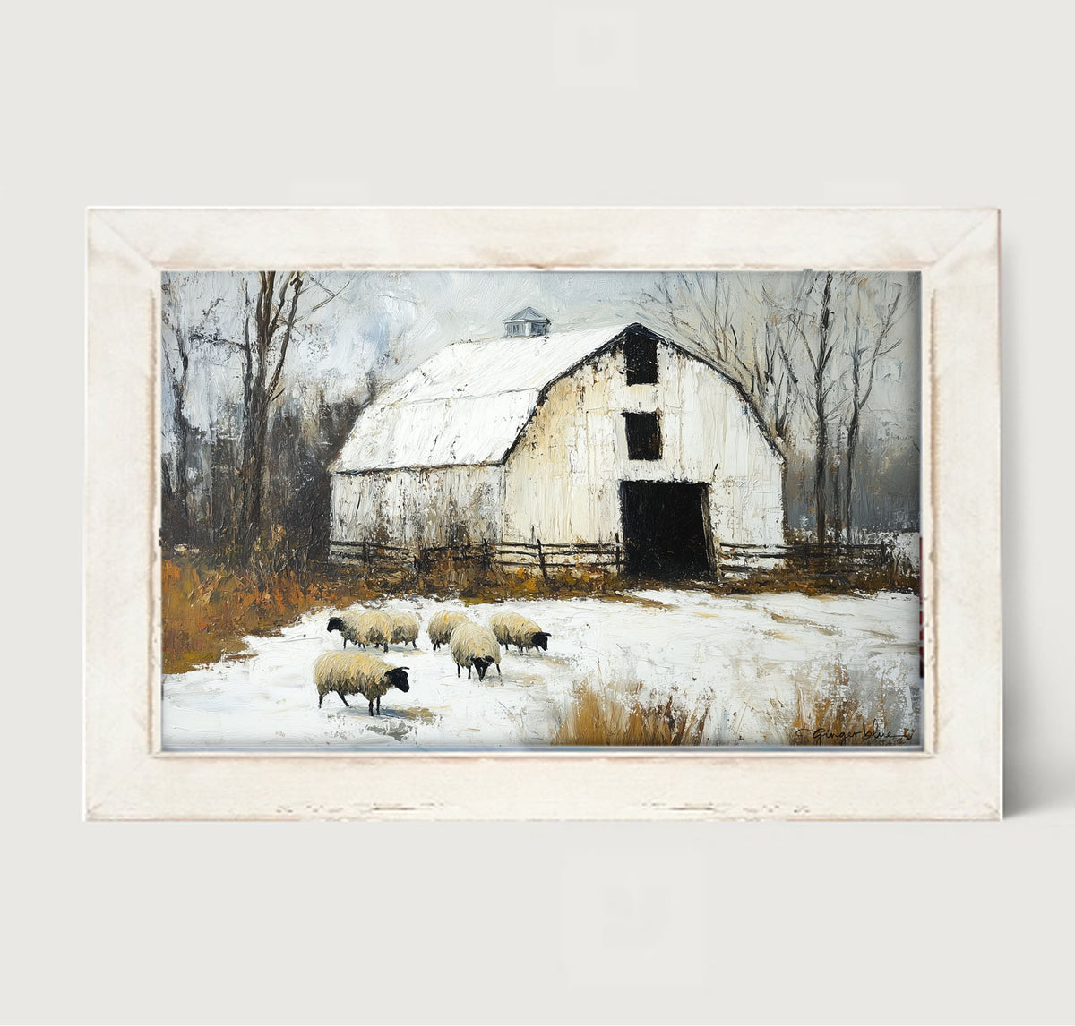 Sheep in Winter