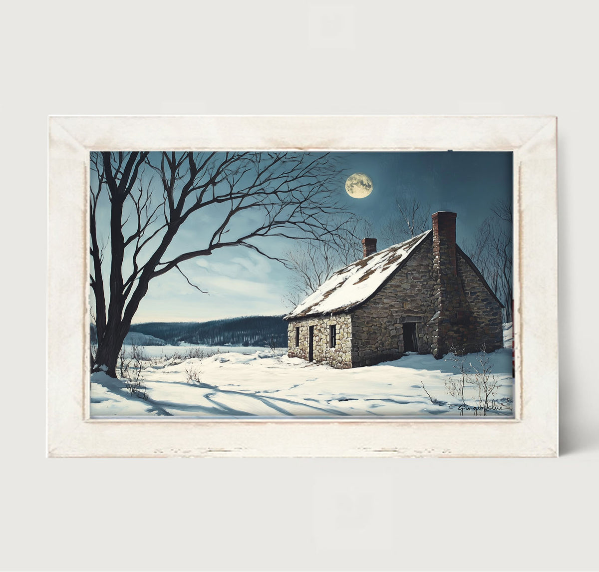 Moon-lit Country House
