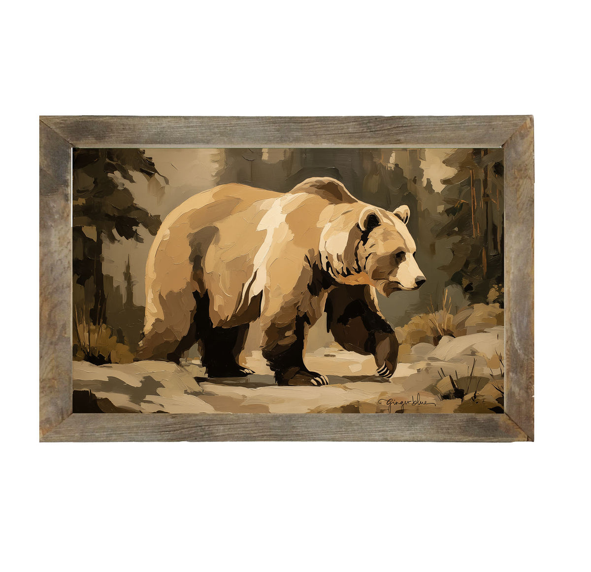 Adirondack Bear - Framed Art