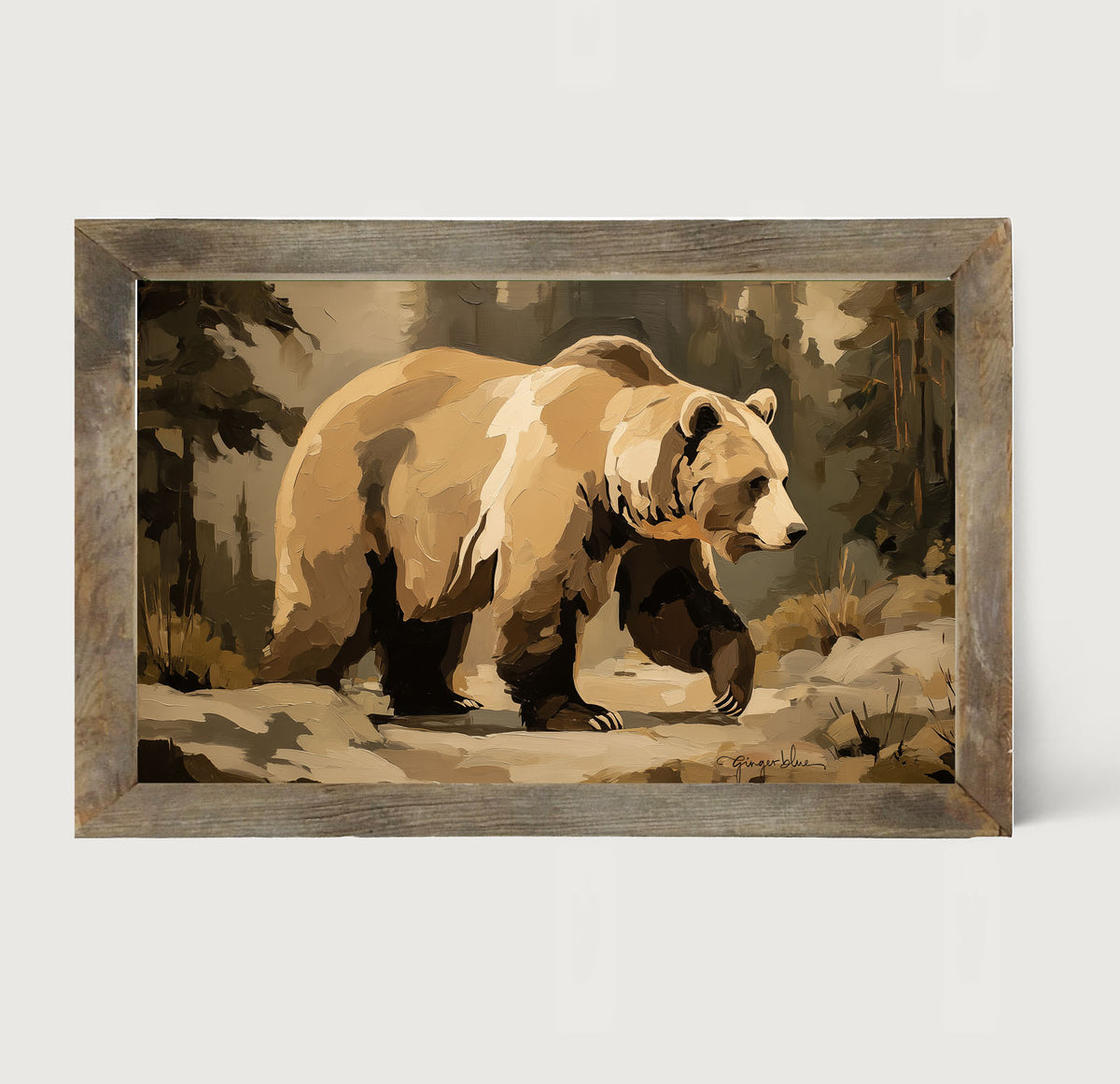 Adirondack Bear - Framed Art