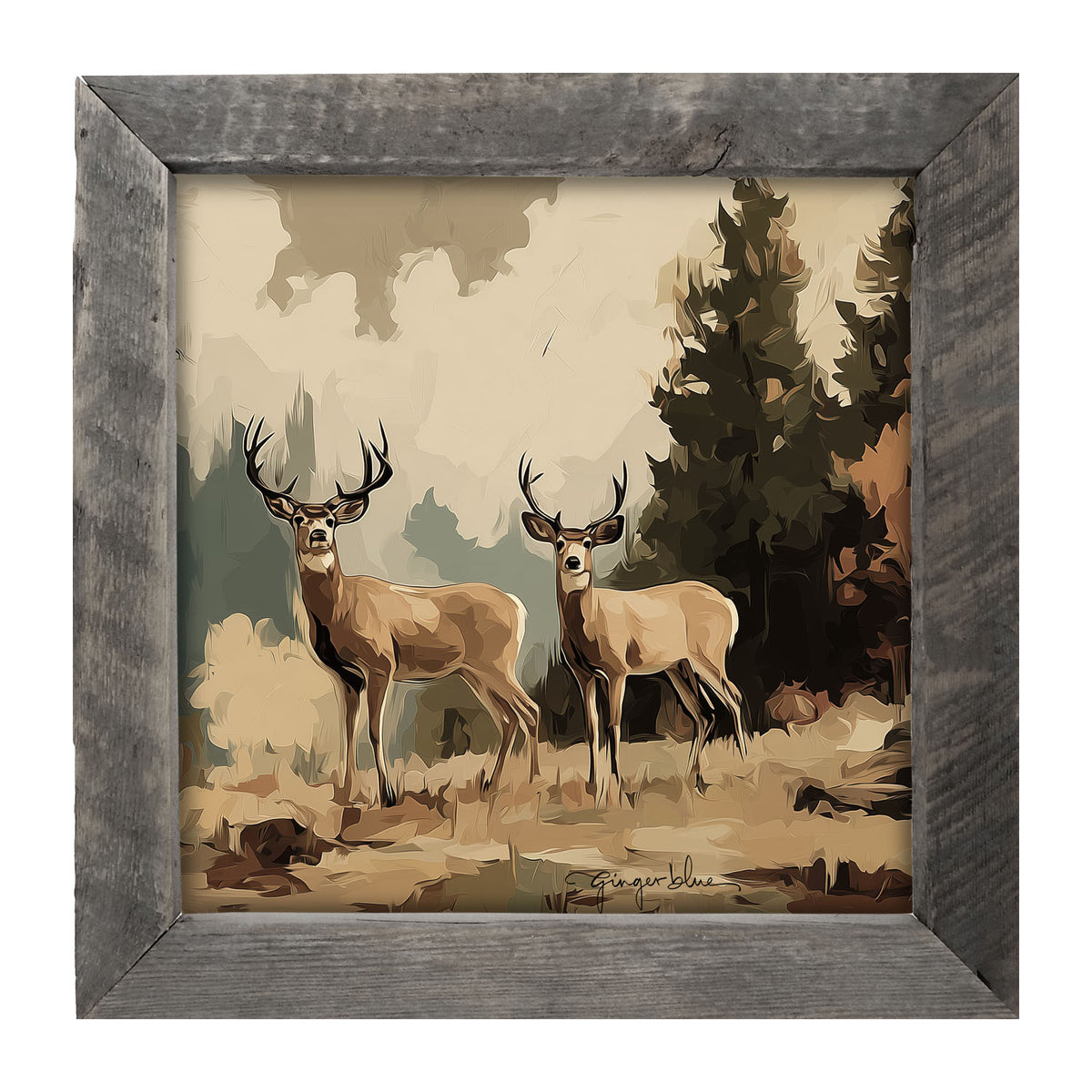 Adirondack Deer - Framed Art