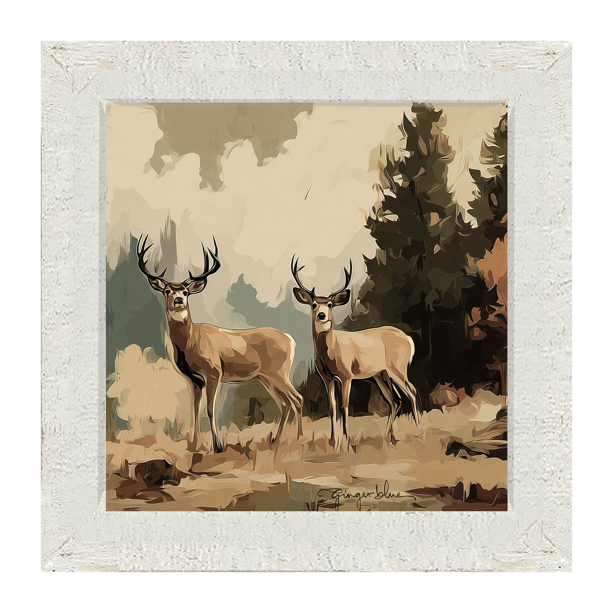 Adirondack Deer - Framed Art