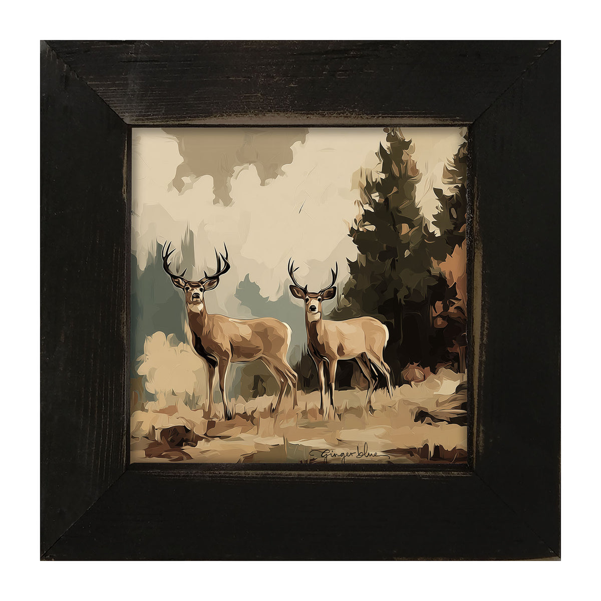 Adirondack Deer - Framed Art